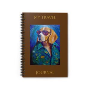 Leisure Hound Travel Planner Journal, Vacation Notes, Summer Fun Diary, Gift for Travelers, Nautical Decor, Beach Lover's Notepad
