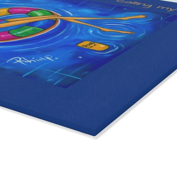 Copy of Fun Glass Cutting Board for Summer Sunshine, cocktails, and pools are calling my name - Perfect Gift for Friends, Kitchen Decor, Unique Cooking Gift, Wine Night Accessory - Image 3