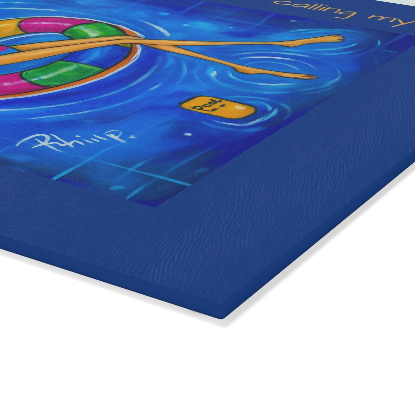 Copy of Fun Glass Cutting Board for Summer Sunshine, cocktails, and pools are calling my name - Perfect Gift for Friends, Kitchen Decor, Unique Cooking Gift, Wine Night Accessory - Image 3