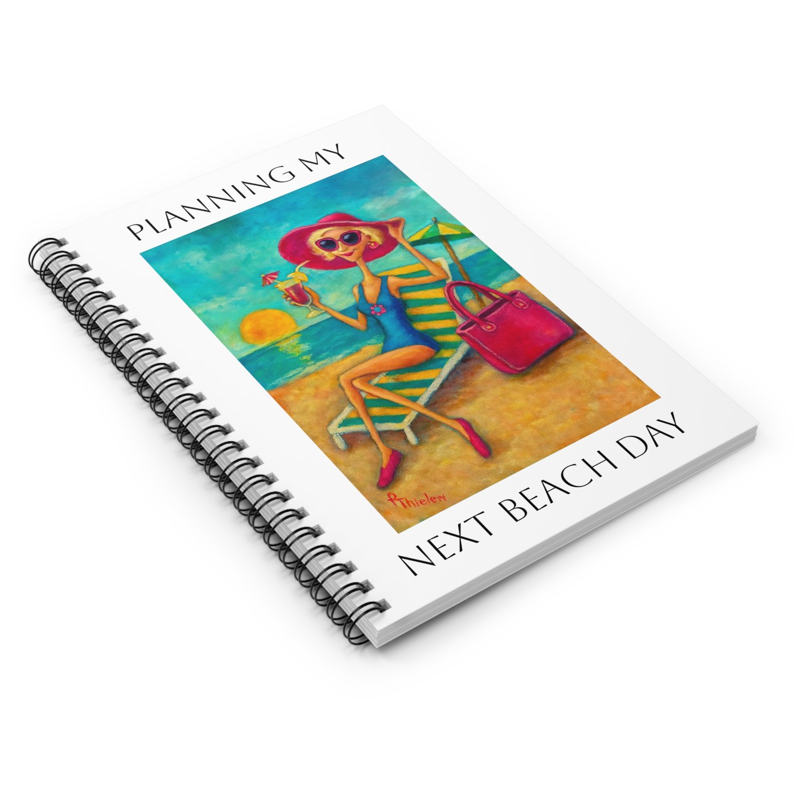 Beach Day Planner Journal, Vacation Notes, Summer Fun Diary, Gift for Travelers, Nautical Decor, Beach Lover's Notepad - Image 3