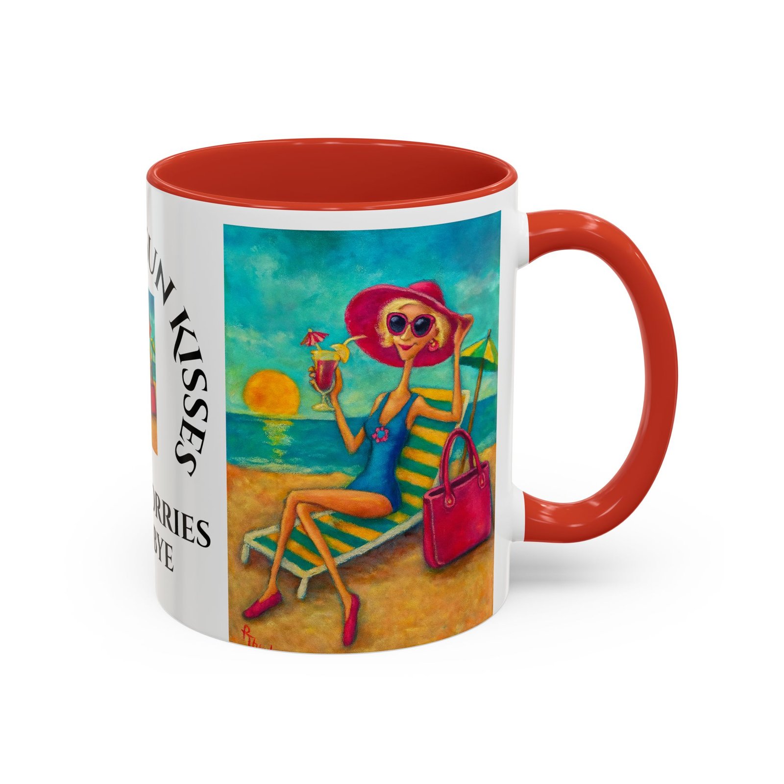 Mug - Where the Sun Kisses Your Worries Goodbye - Image 4