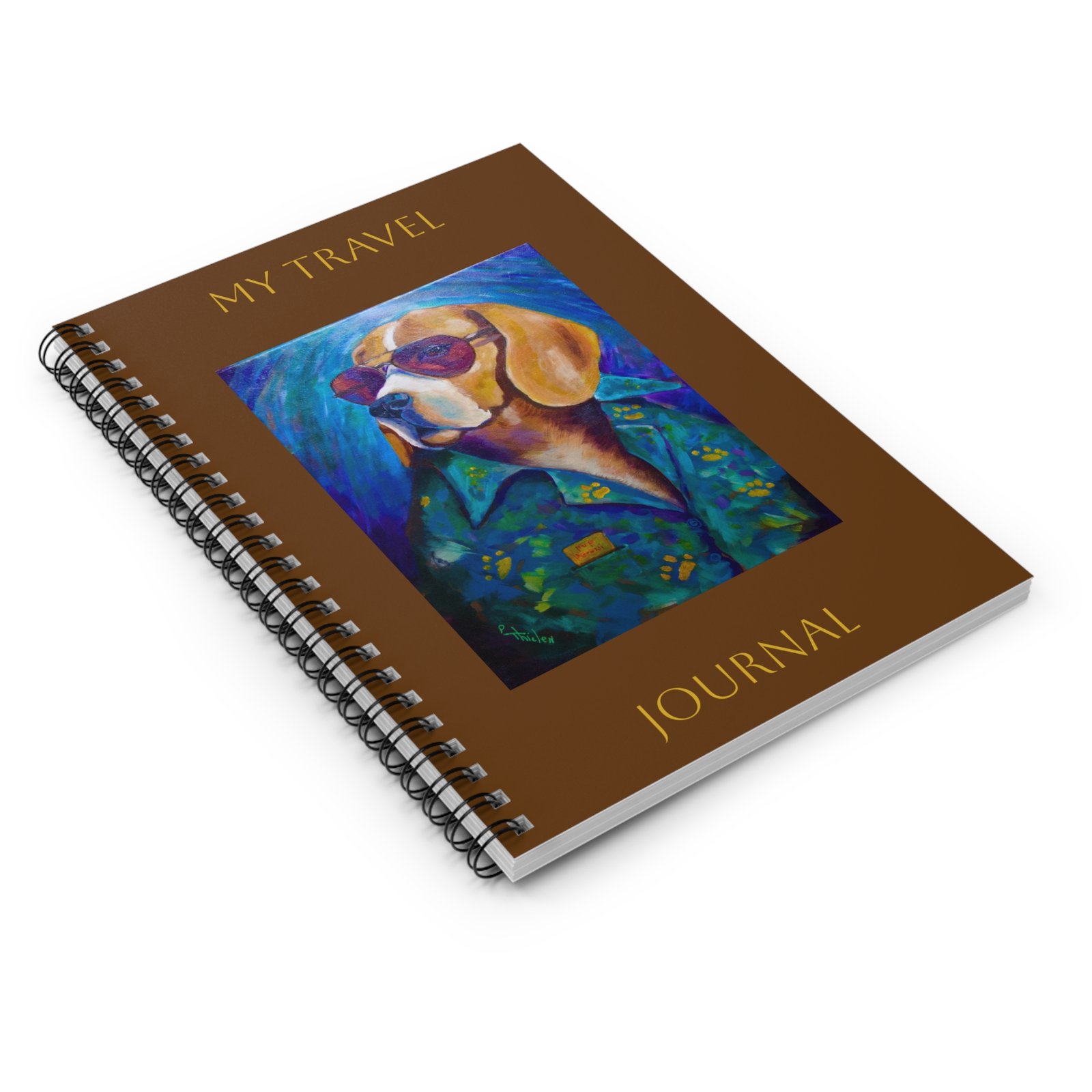 Leisure Hound Travel Planner Journal, Vacation Notes, Summer Fun Diary, Gift for Travelers, Nautical Decor, Beach Lover's Notepad - Image 3