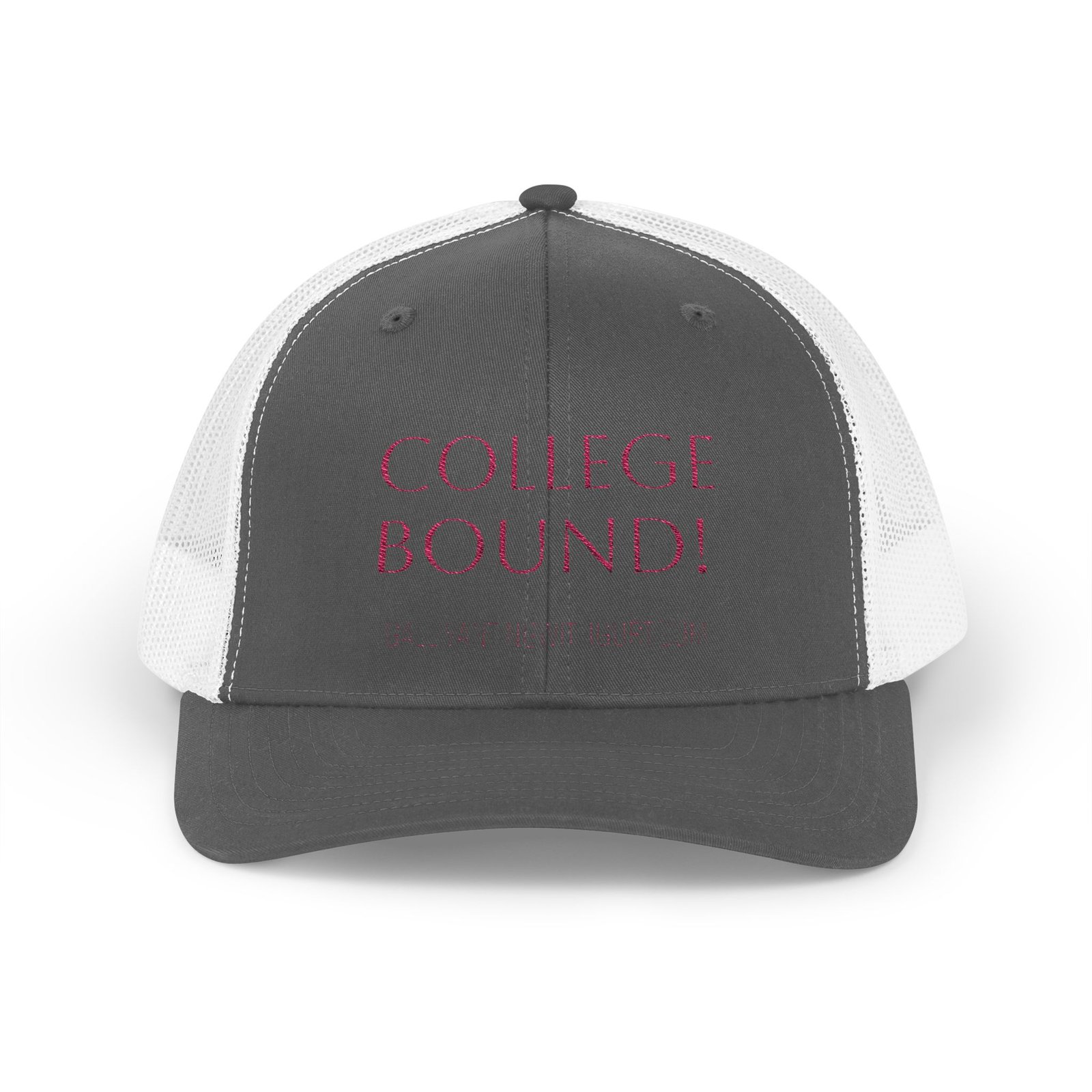 Trucker Cap - COLLEGE BOUND Prefers for freshman Snapback Cap - Image 5