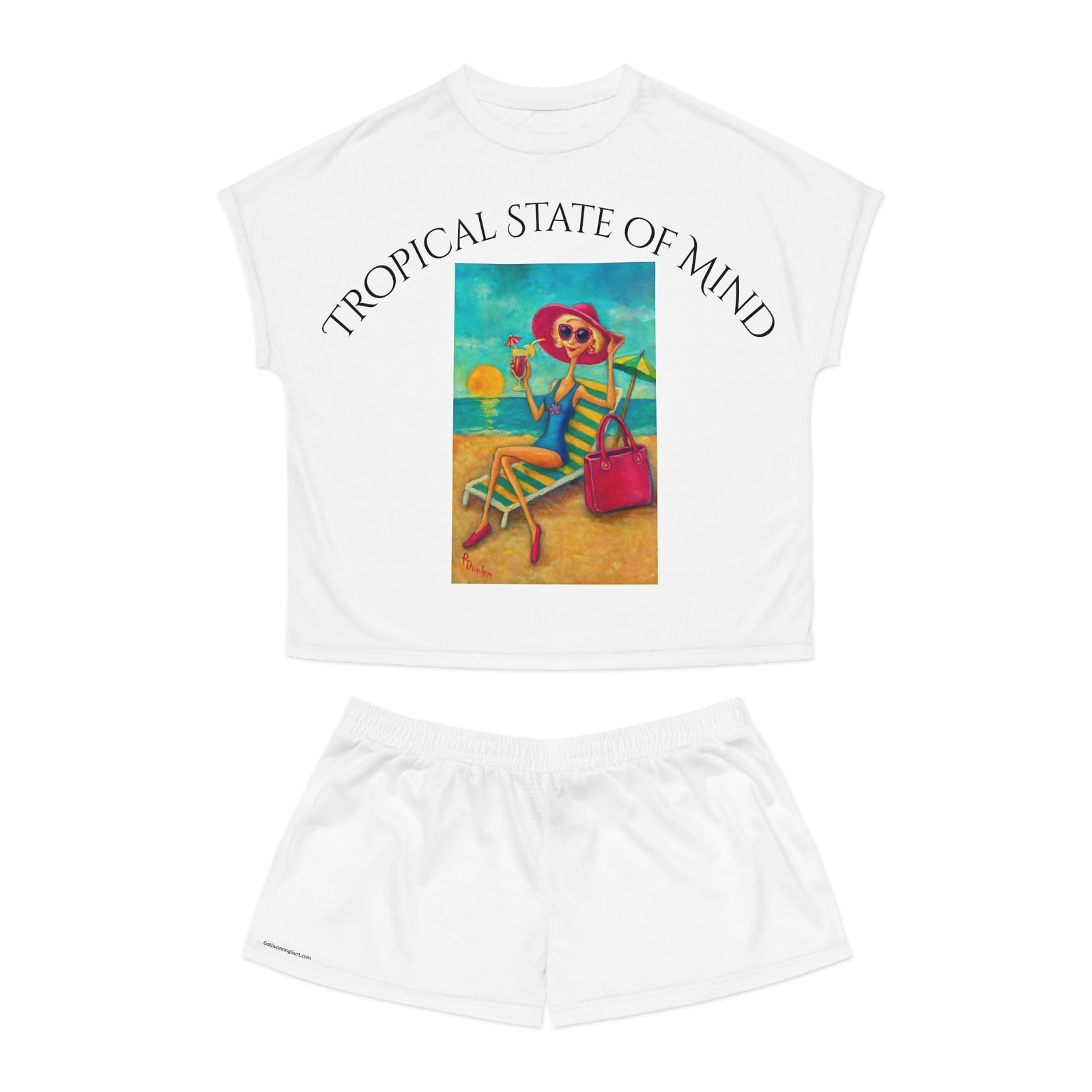 Short Pajama Set - Tropical State of Mind Women's PJ Set