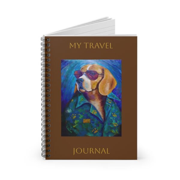 Leisure Hound Travel Planner Journal, Vacation Notes, Summer Fun Diary, Gift for Travelers, Nautical Decor, Beach Lover's Notepad - Image 2