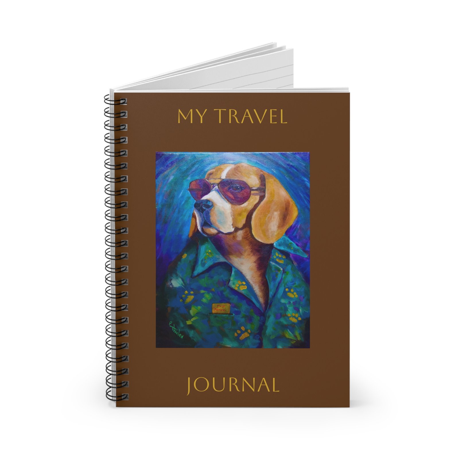 Leisure Hound Travel Planner Journal, Vacation Notes, Summer Fun Diary, Gift for Travelers, Nautical Decor, Beach Lover's Notepad - Image 2