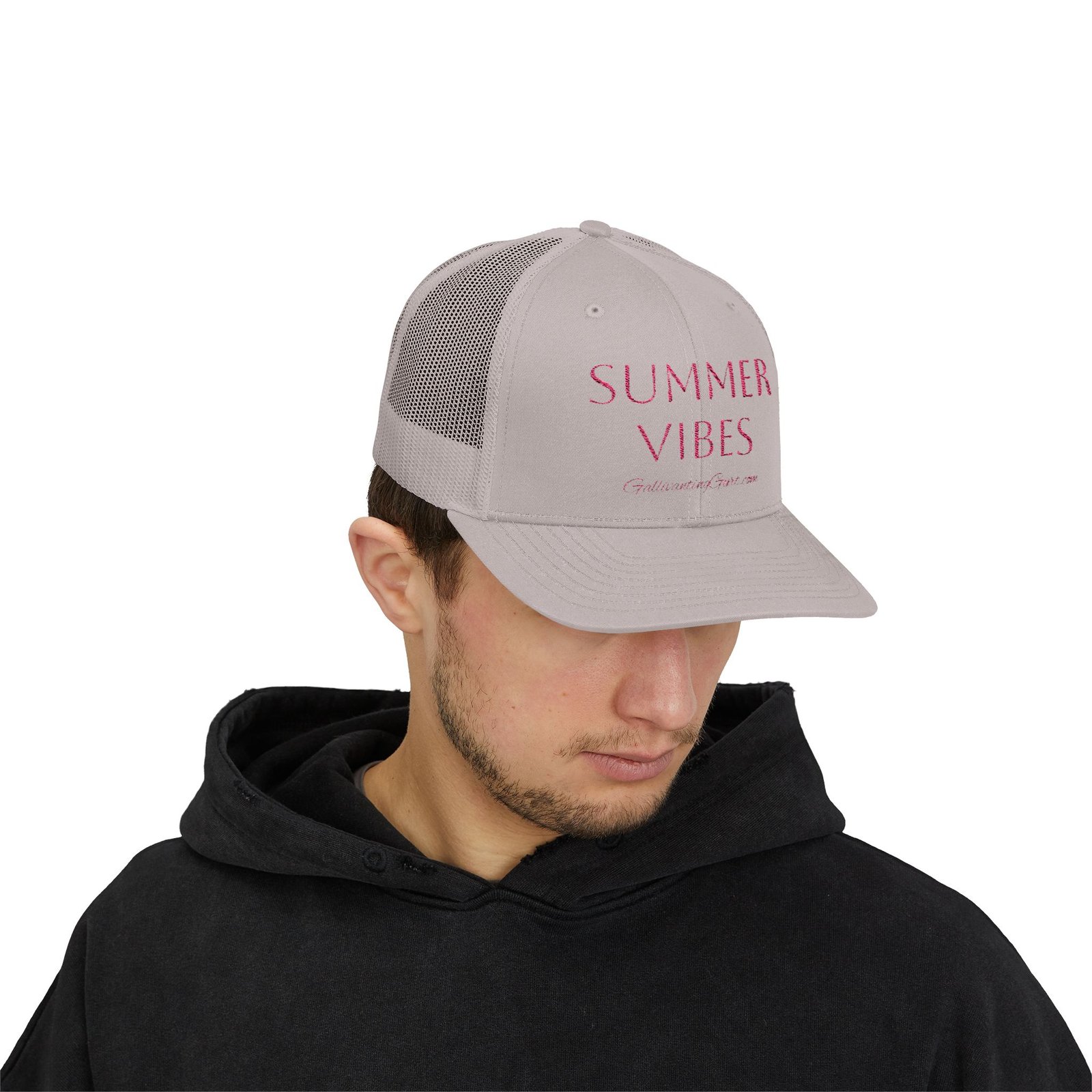 Summer Vibes Snapback Trucker Cap, Perfect for Beach Days, Outdoor Adventures, Summer Festivals, Unisex Cap, Gift for Fun-Loving Individuals - Image 3