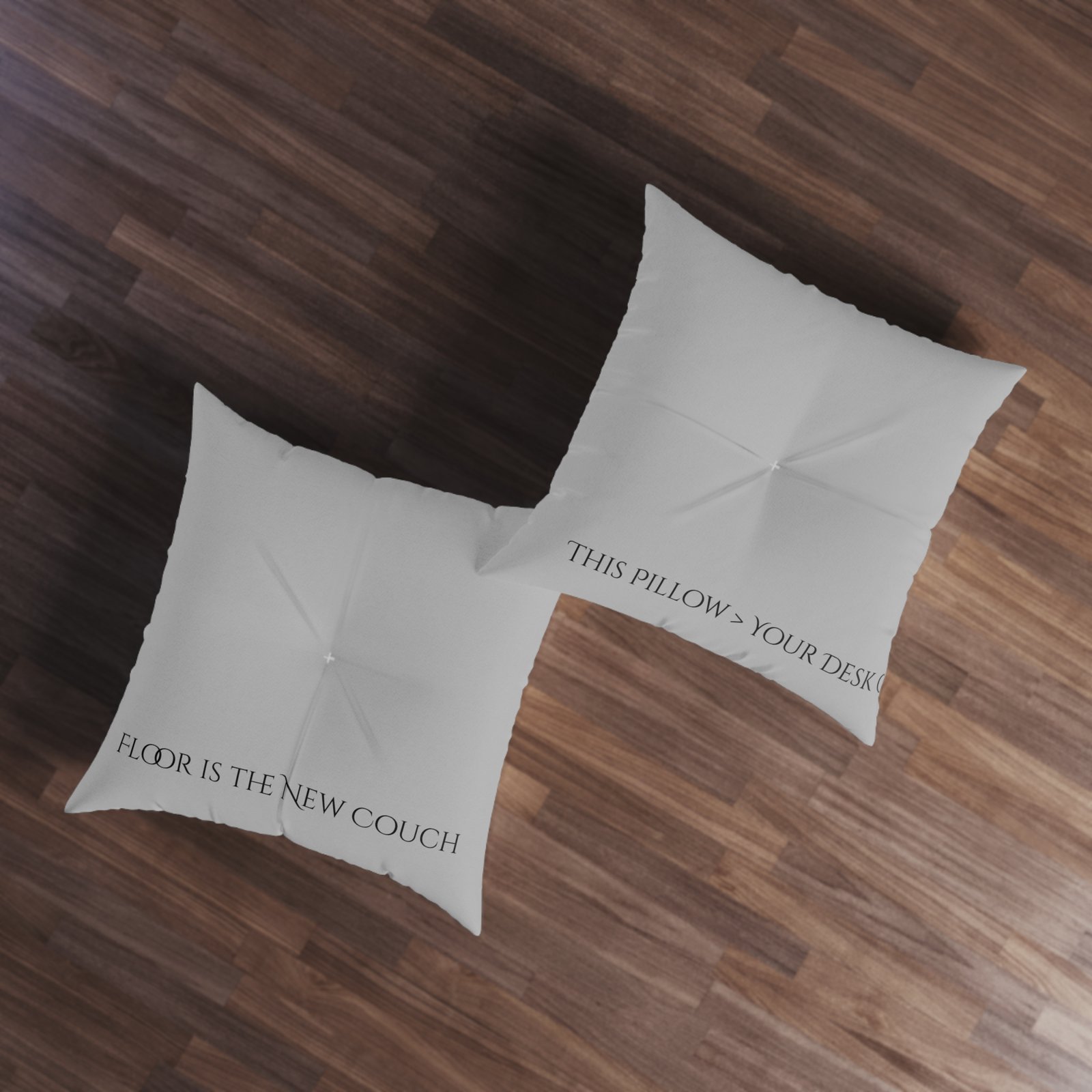 Cozy Tufted Floor Pillow - 'Floor is the New Couch’ Decorative Cushion, Home Décor, Relaxation Gifts, Cozy Living Room Accent - Image 3