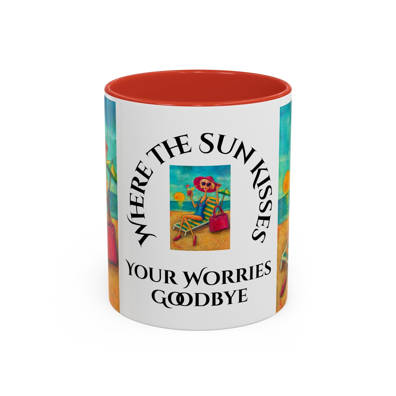 Mug - Where the Sun Kisses Your Worries Goodbye - Image 6