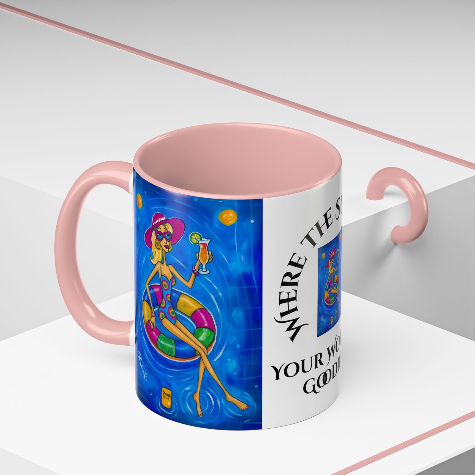 Mug - Pool TIme. - Where the Sun Kisses Your Worries Goodbye - Image 3