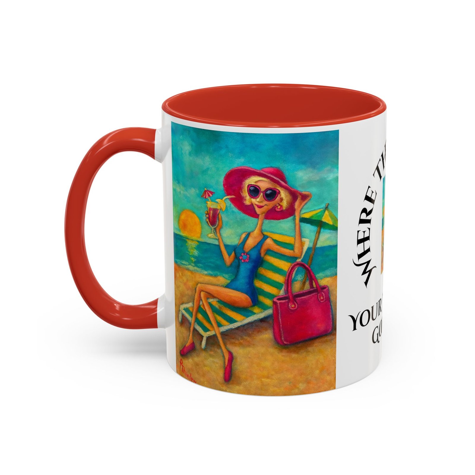 Mug - Where the Sun Kisses Your Worries Goodbye - Image 5