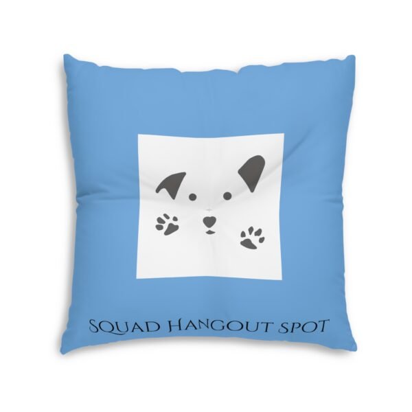Copy of Cozy Tufted Floor Pillow - 'Study Hard, Lounge Harder', with the Gud Cat Decorative Cushion, Home Décor, Relaxation Gifts, Cozy Living Room Accent - Image 2