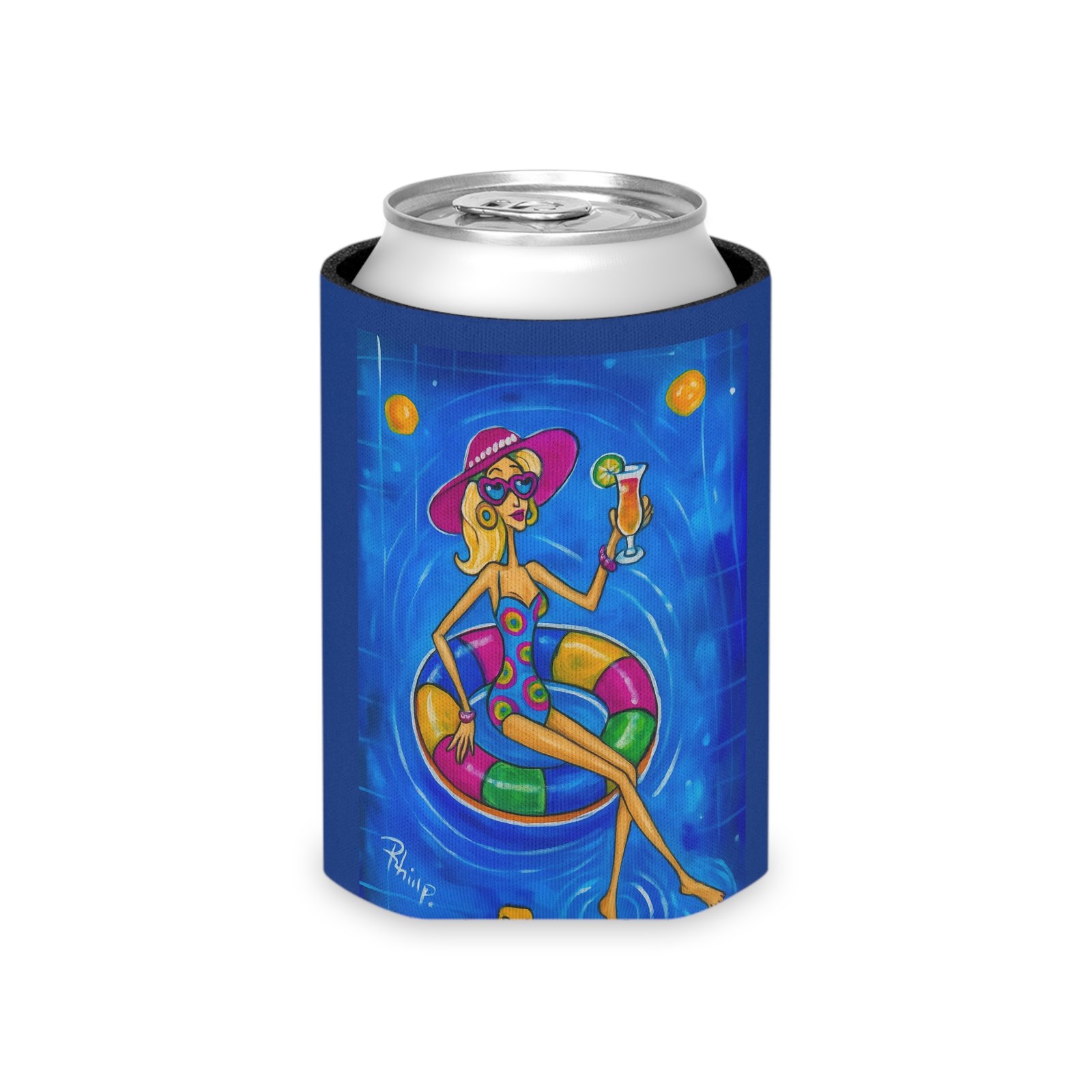 Summer Vibe Can Cooler – Beach Party, BBQ, Vacation Essentials, Personalized Drink Holder, Poolside Fun - Image 3