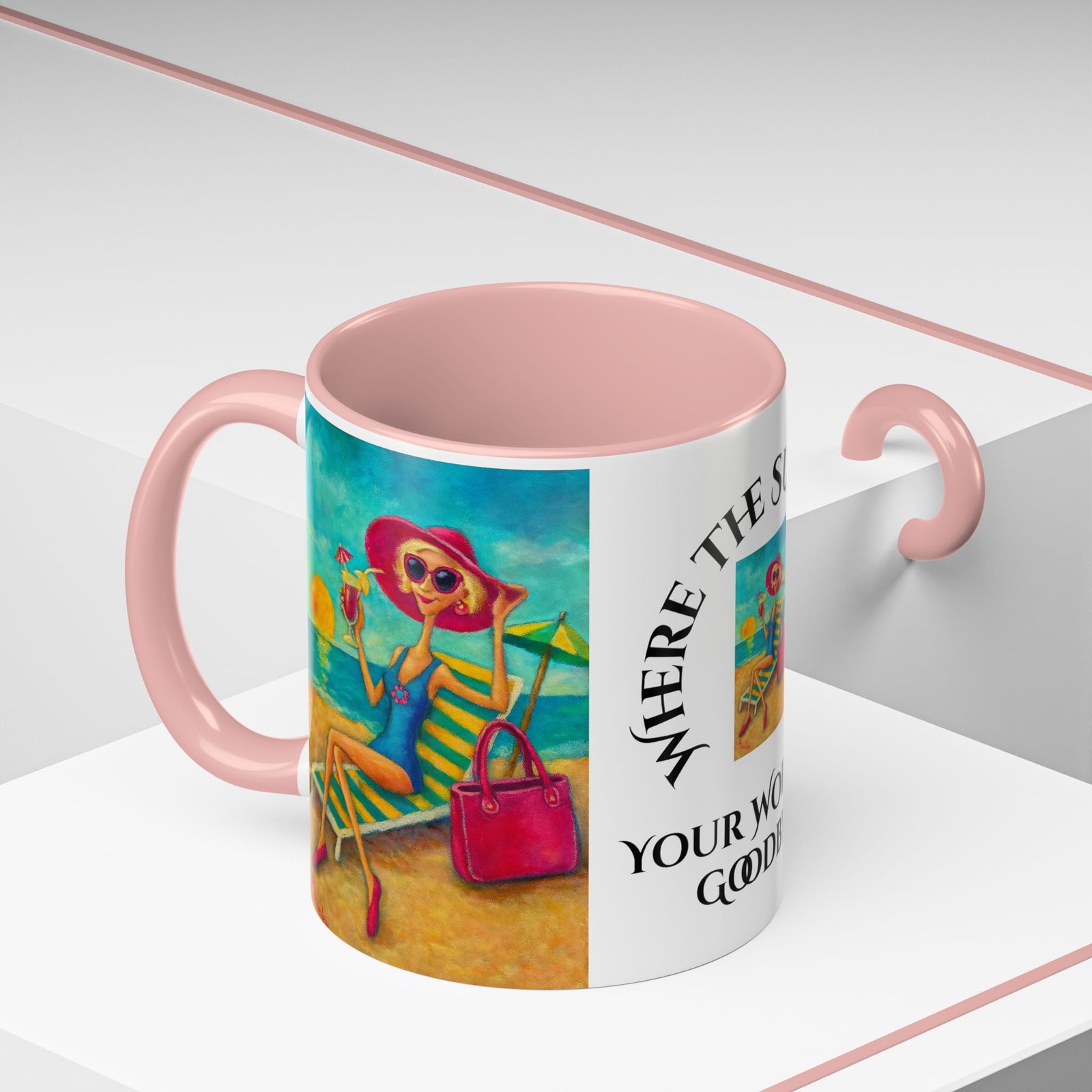 Mug - Where the Sun Kisses Your Worries Goodbye - Image 3