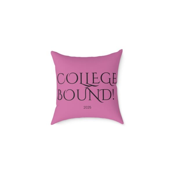 Copy of College Bound Square Poly Canvas Pillow, Decorative Pillow for your college bound , Fun Dorm Decor, Gift for Golf Enthusiasts, Bright Blue Golf Art
