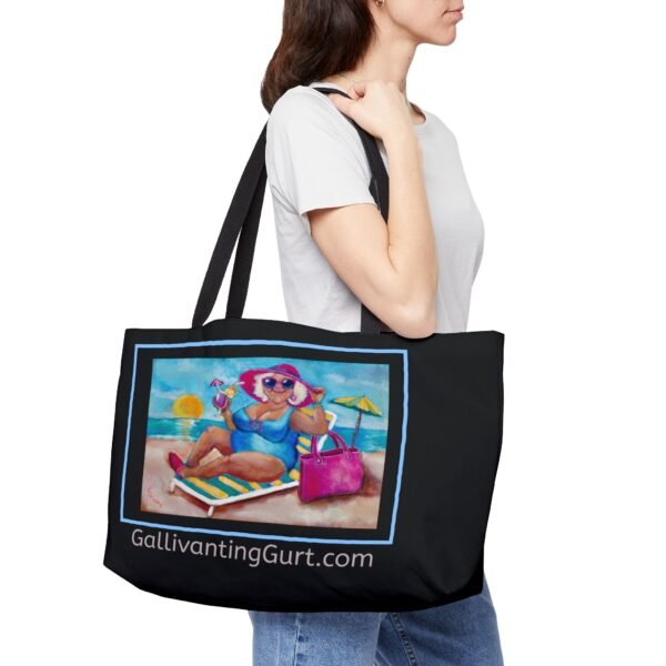 Gurt at the Beach Tote Bag - black - Image 3