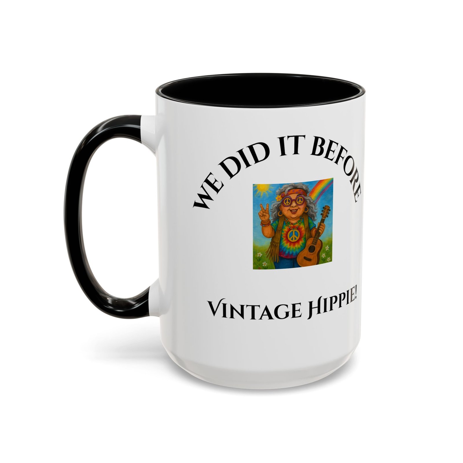 Coffee Mug Vintage Hippie Retro 11 and 15 oz - Image 17
