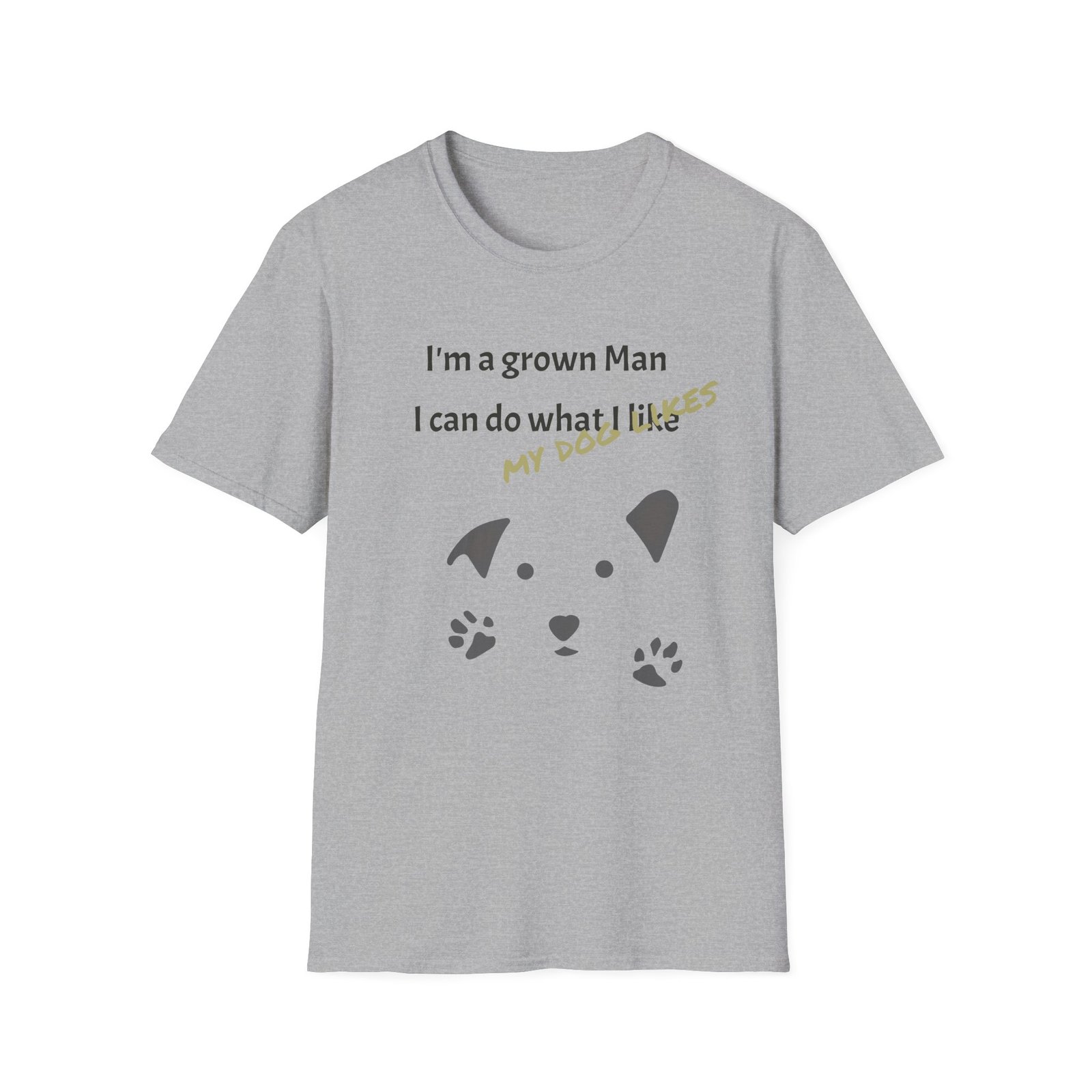 Funny Gud Dog T-Shirt - I’m a Grown Man, I Can Do What I Want…. - Image 7