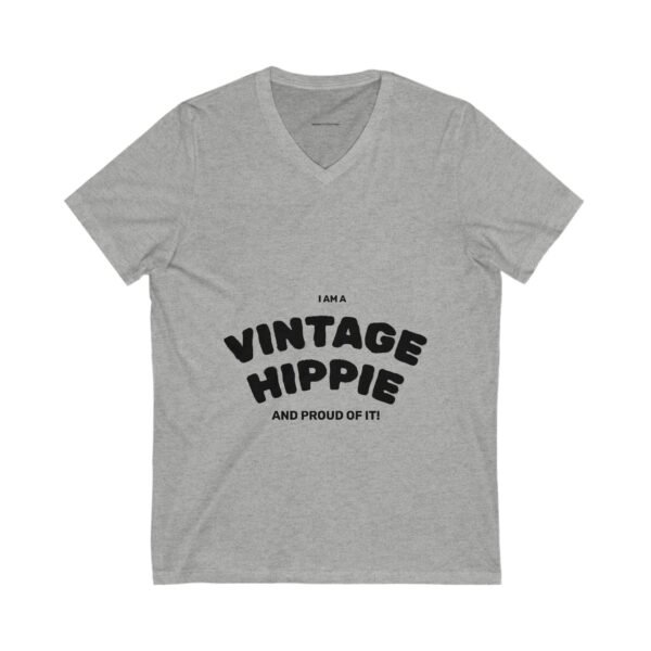 Vintage Hippie V-Neck Tee, Unisex Retro Shirt, Ideal for Festivals, Gifts for Hippie Friends, Boho Style, Casual Wear - Image 5