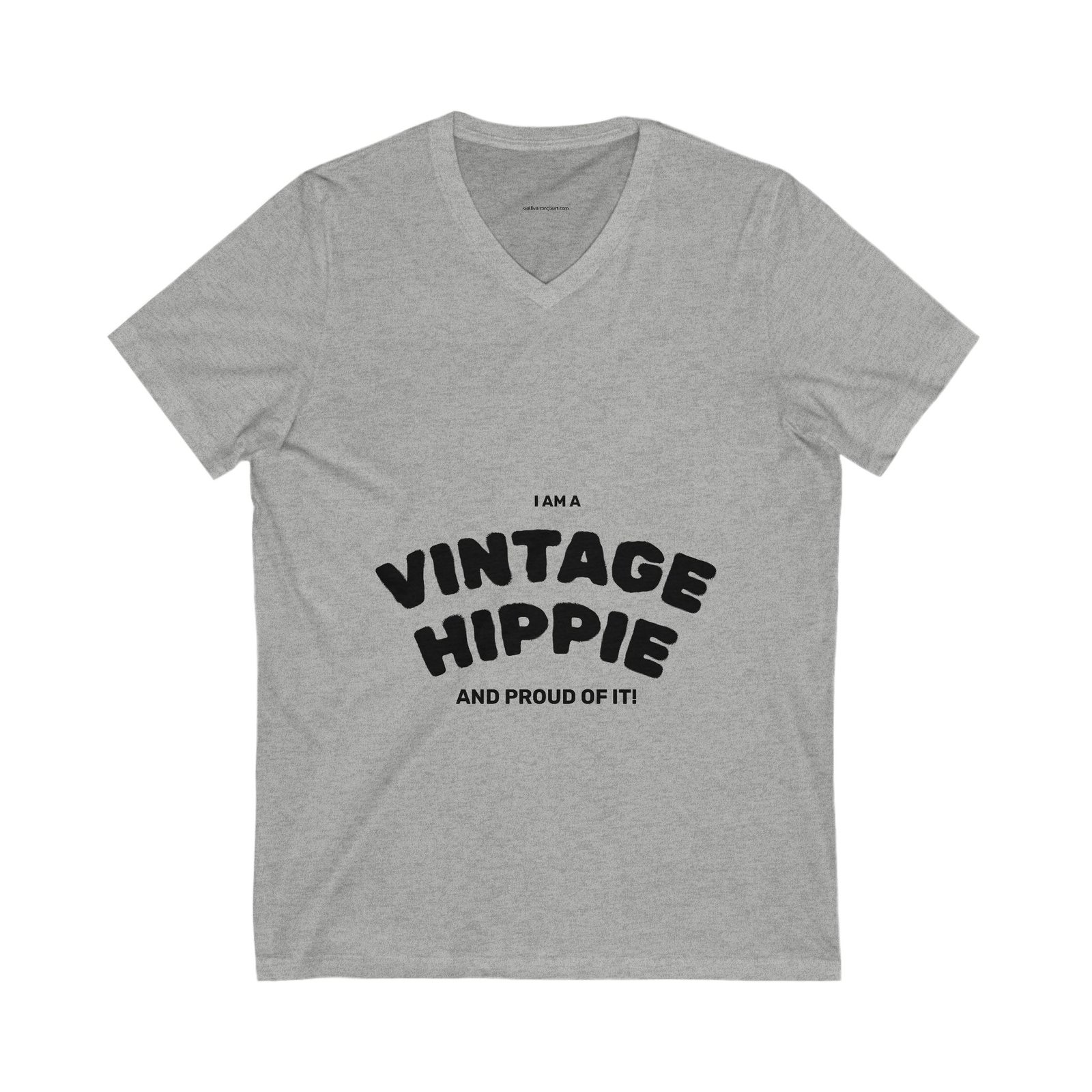 Vintage Hippie V-Neck Tee, Unisex Retro Shirt, Ideal for Festivals, Gifts for Hippie Friends, Boho Style, Casual Wear - Image 5
