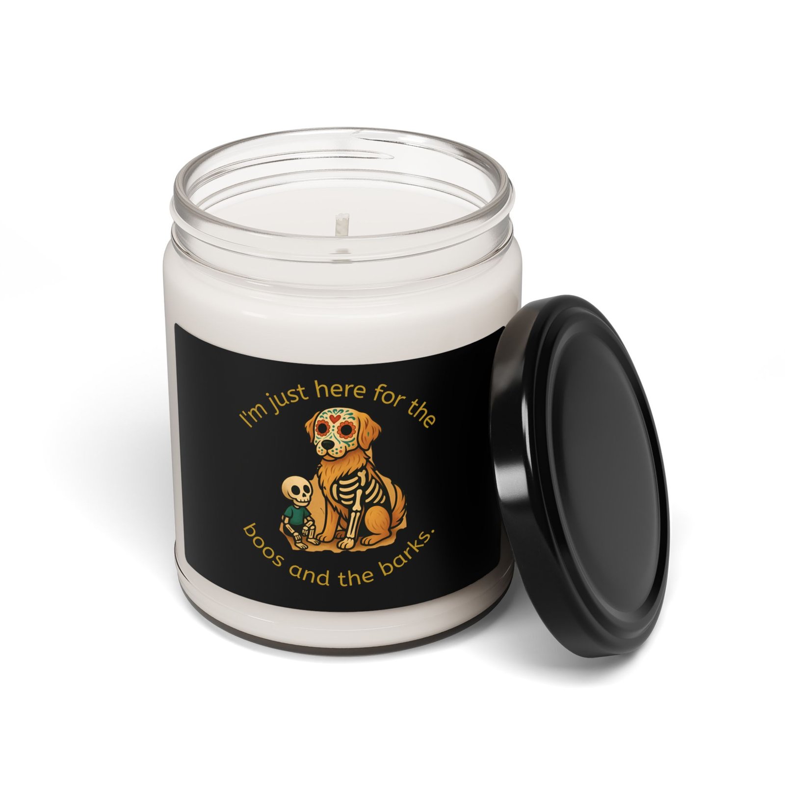 Scented Soy Candle - 'I’m Just Here for the Boo's and the Boo’s' | Halloween Decor, Dog Lover Gift, Cozy Home Fragrance, Fall Candle - Image 15