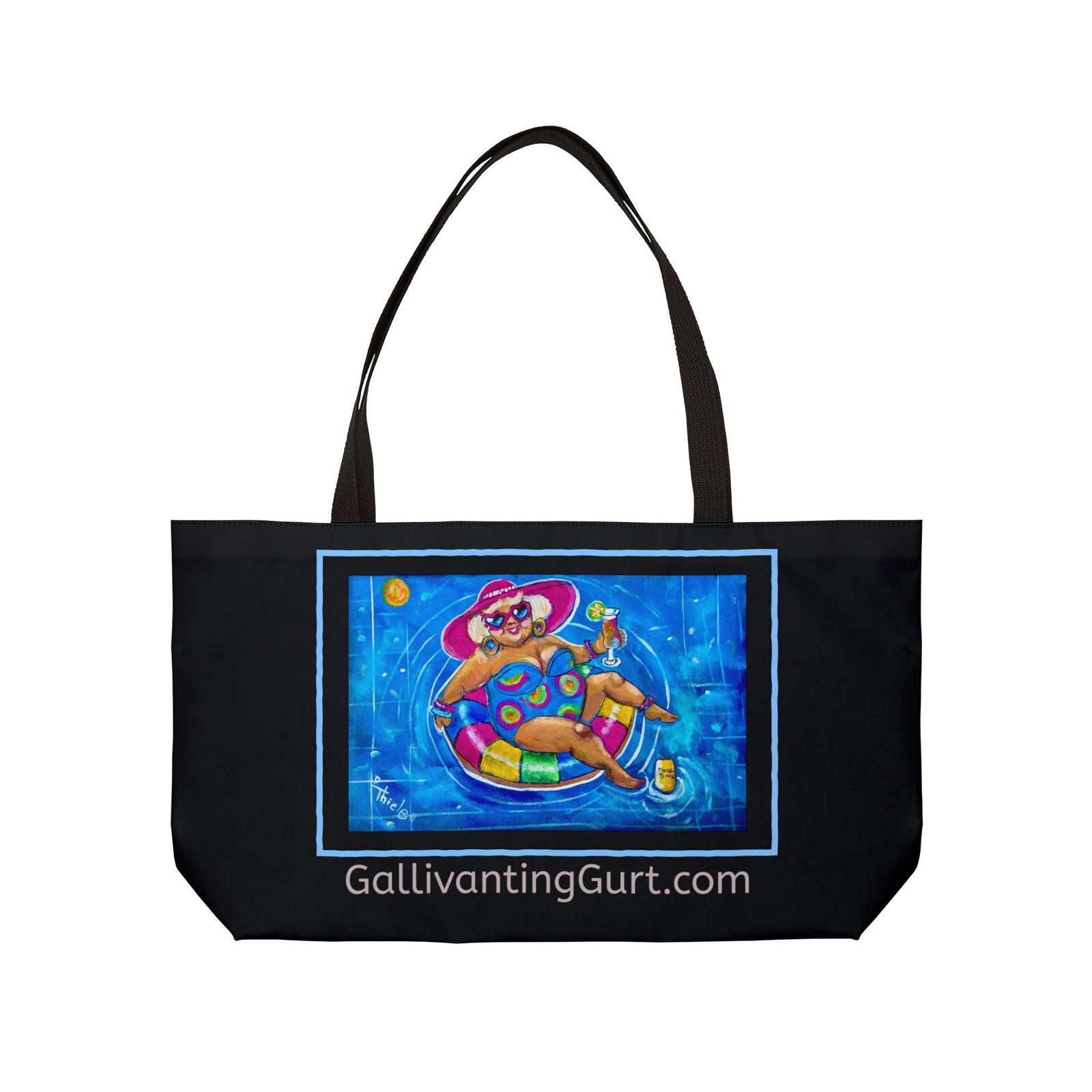 Gurt at the Pool Tote Bag - Black - Image 2