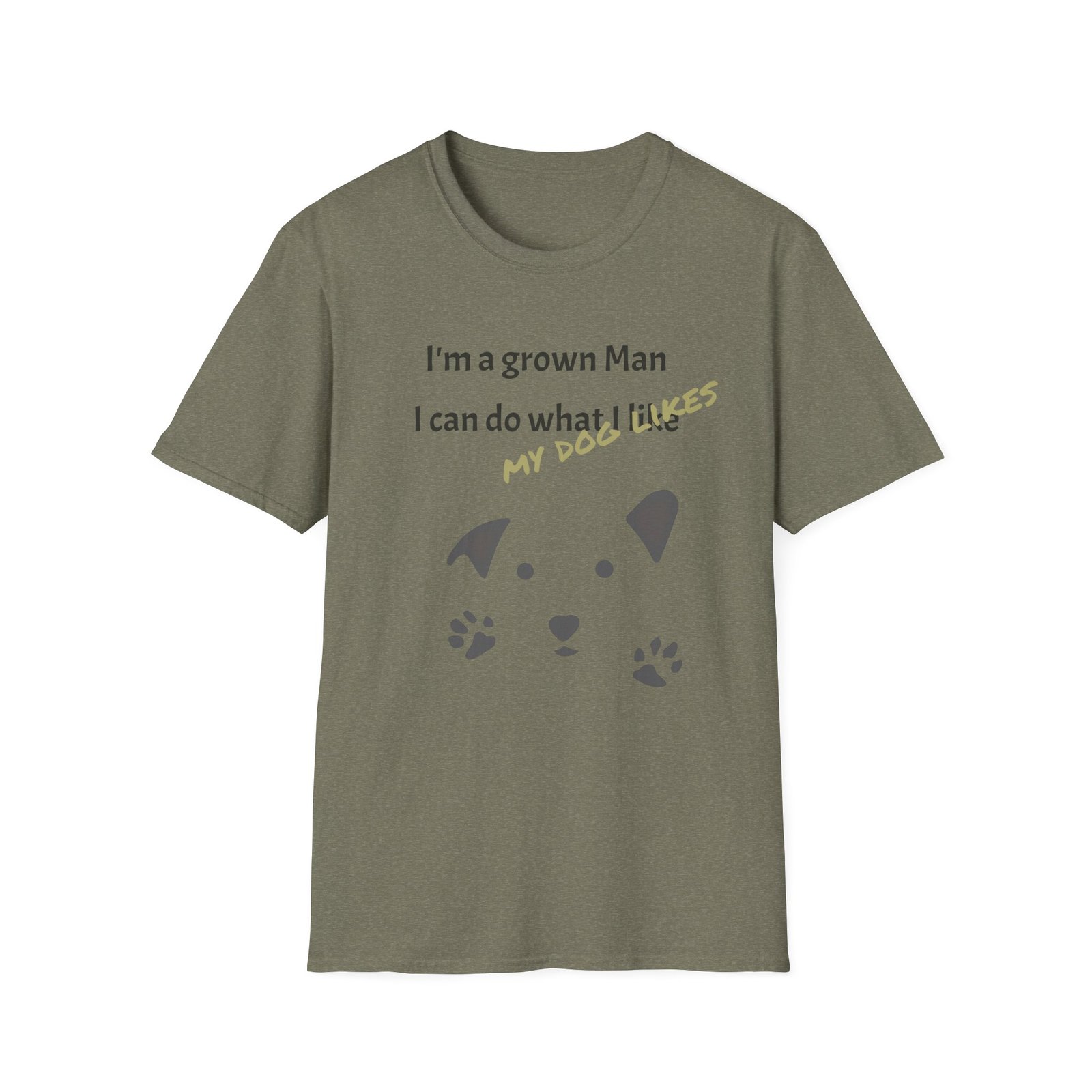 Funny Gud Dog T-Shirt - I’m a Grown Man, I Can Do What I Want…. - Image 9