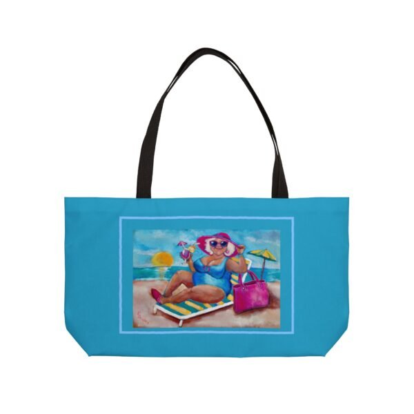 Gurt at the Beach Tote Bag - blue
