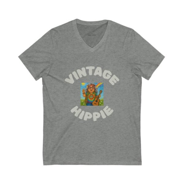 Vintage Hippie - Gurt V-Neck Tee, Unisex Retro Shirt, Ideal for Festivals, Gifts for Hippie Friends, Boho Style, Casual Wear - Image 3