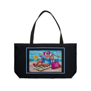 Gurt at the Beach Tote Bag - black