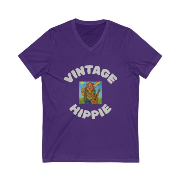 Vintage Hippie - Gurt V-Neck Tee, Unisex Retro Shirt, Ideal for Festivals, Gifts for Hippie Friends, Boho Style, Casual Wear - Image 11