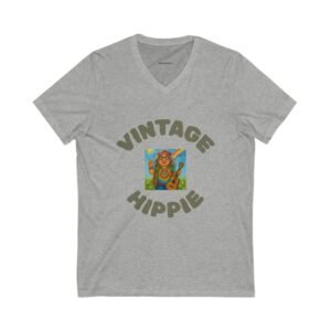 Vintage Hippie - Gurt V-Neck Tee, Unisex Retro Shirt, Ideal for Festivals, Gifts for Hippie Friends, Boho Style, Casual Wear