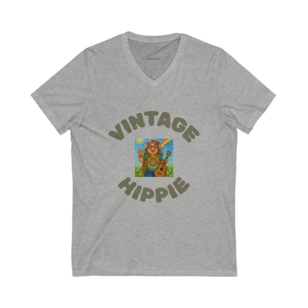 Vintage Hippie - Gurt V-Neck Tee, Unisex Retro Shirt, Ideal for Festivals, Gifts for Hippie Friends, Boho Style, Casual Wear