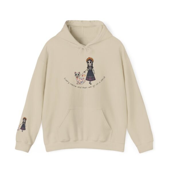 Cat Lover Heavy Blend Hooded Sweatshirt - Every Meow and then we take a lovely stroll - Image 9