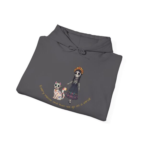 Cat Lover Heavy Blend Hooded Sweatshirt - Every Meow and then we take a lovely stroll - Image 30