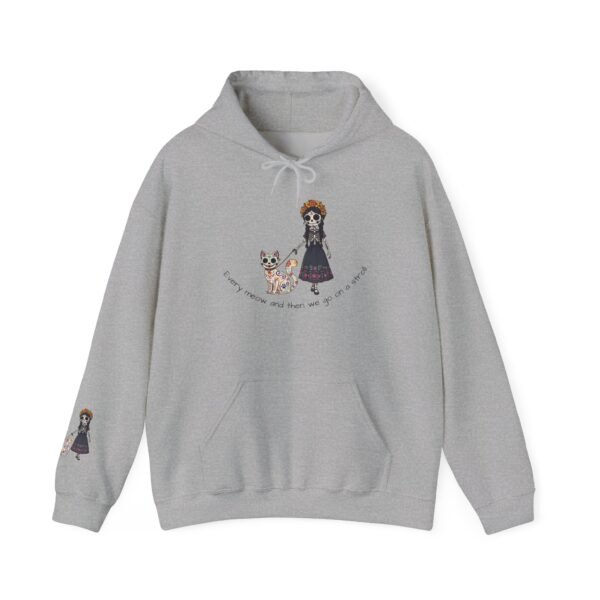 Cat Lover Heavy Blend Hooded Sweatshirt - Every Meow and then we take a lovely stroll - Image 13