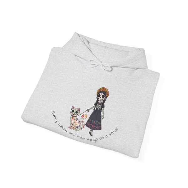 Cat Lover Heavy Blend Hooded Sweatshirt - Every Meow and then we take a lovely stroll - Image 2