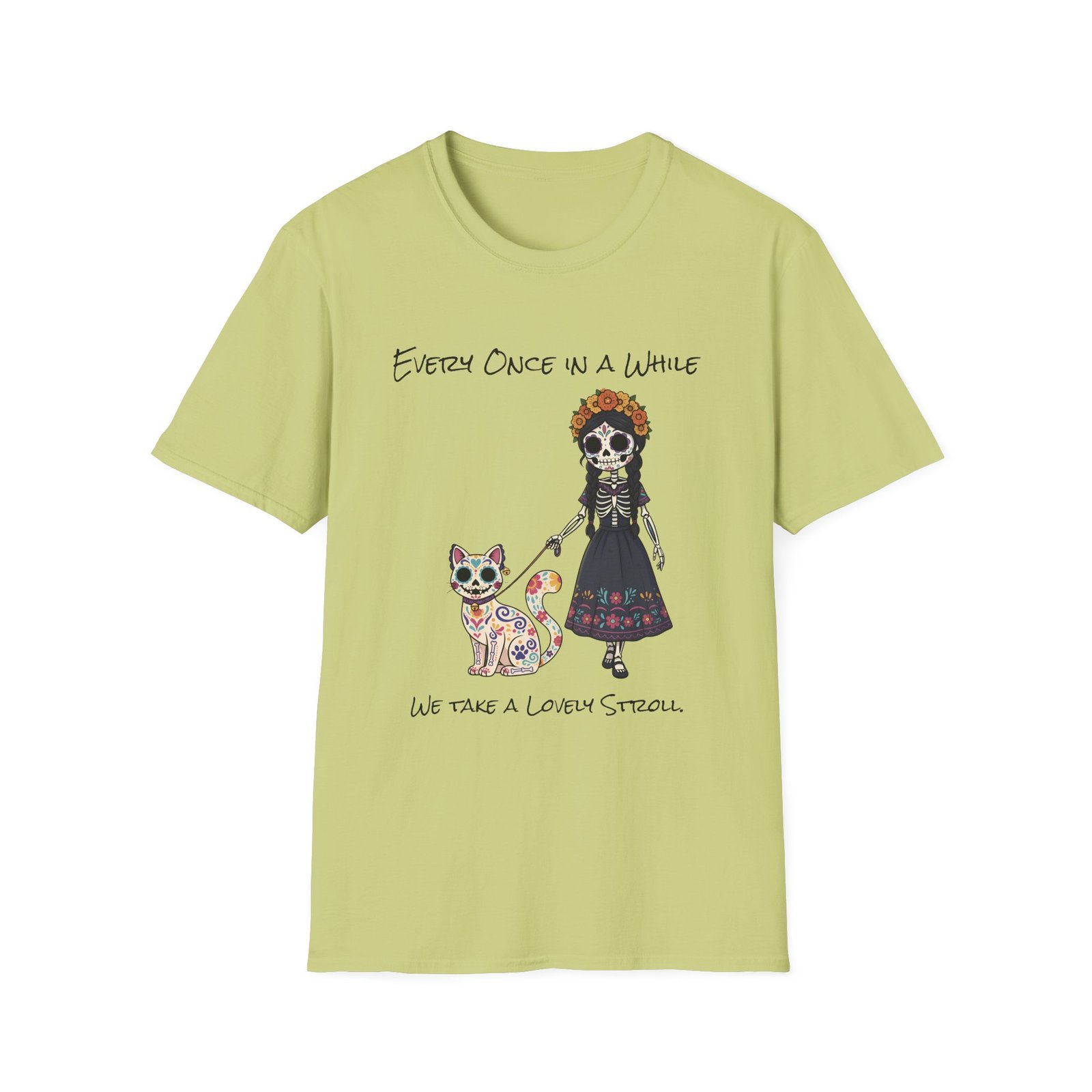 Halloween Pet Graphic Tee  Sugar Skull, Cat  Lovers Gift, Unisex Softstyle T-Shirt, Fall Fashion - Image 29