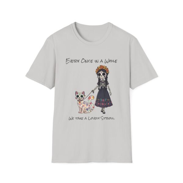 Halloween Pet Graphic Tee  Sugar Skull, Cat  Lovers Gift, Unisex Softstyle T-Shirt, Fall Fashion - Image 9