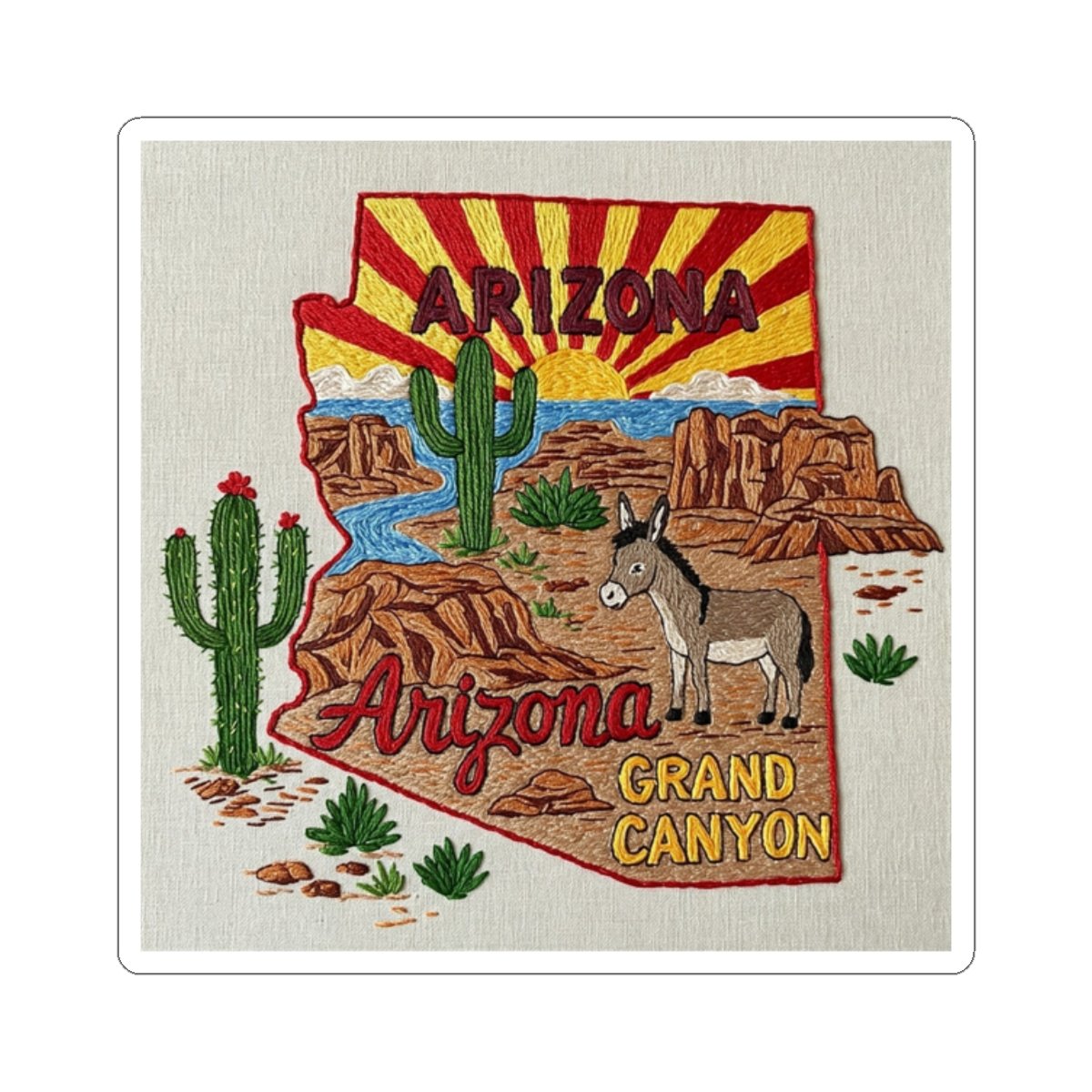 Sticker Arizona State 48 Grand Canyon Home - Image 4