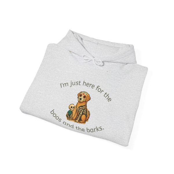 Cozy Pet Lover Hoodie, I'm Just Here for the Boos and the Barks, Cute Dog Sweatshirt, Animal Lover Gift, Fall Fashion - Image 4