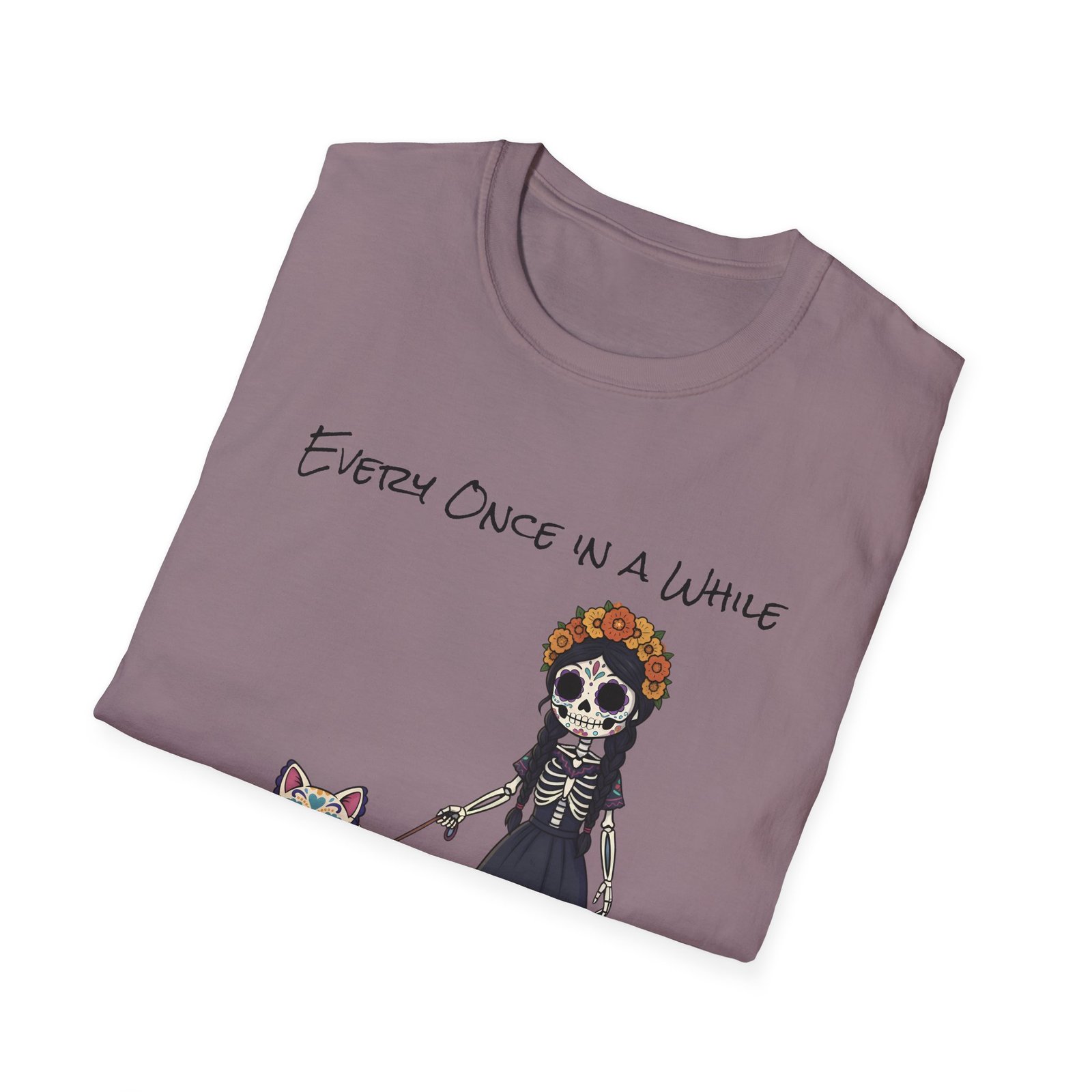 Halloween Pet Graphic Tee  Sugar Skull, Cat  Lovers Gift, Unisex Softstyle T-Shirt, Fall Fashion - Image 40