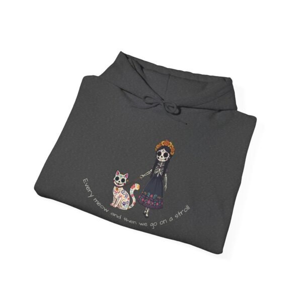 Cat Lover Heavy Blend Hooded Sweatshirt - Every Meow and then we take a lovely stroll - Image 26