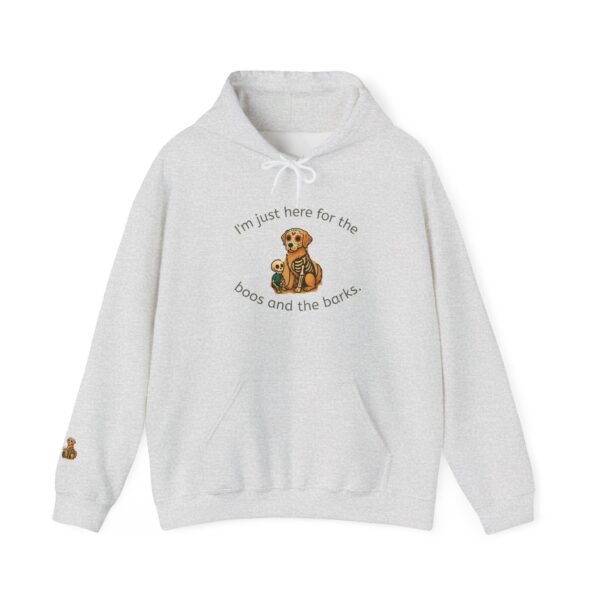 Cozy Pet Lover Hoodie, I'm Just Here for the Boos and the Barks, Cute Dog Sweatshirt, Animal Lover Gift, Fall Fashion