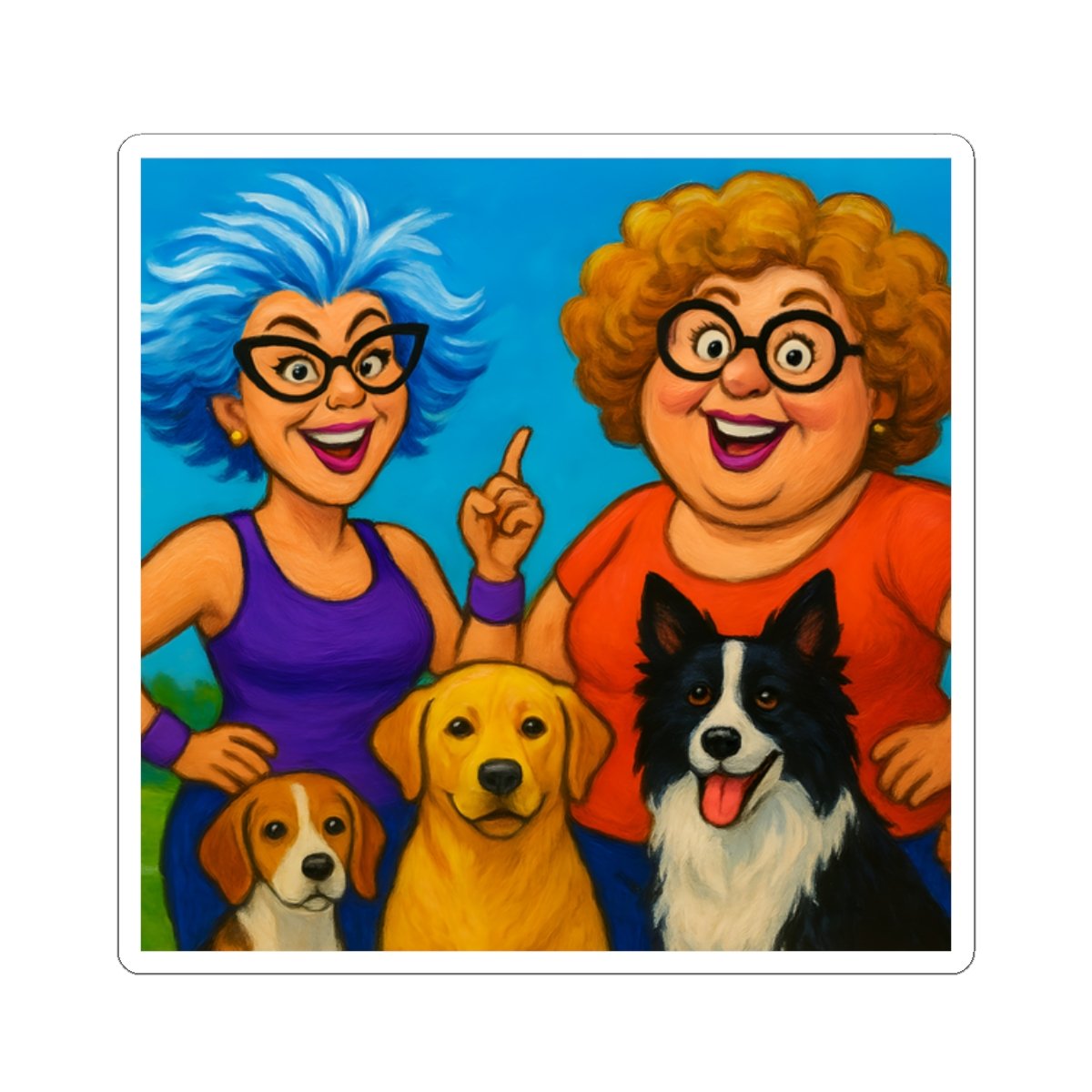 Gurt with her Pack Cute Dogs Kiss-Cut Stickers, Perfect for Dog Lovers, Journals, Laptops, & DIY Projects - Image 4