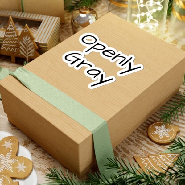 Openly Gray Kiss-Cut Stickers, Perfect for those boldly rocking the Gray, Journals, Laptops, & DIY Projects - Image 12