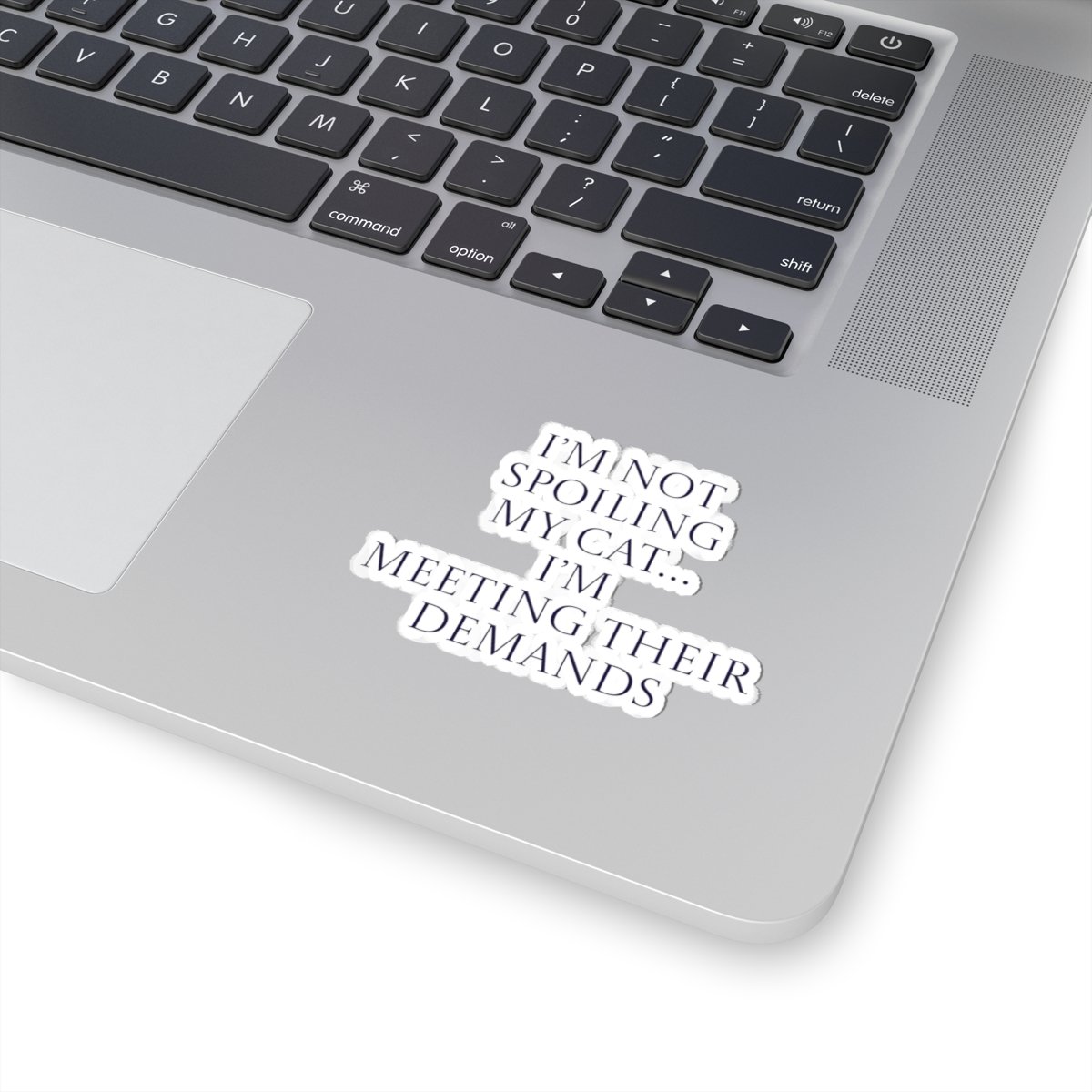 Sticker - I’m not spoiling my cat…I’m meeting their demands Funny Quote - Image 2