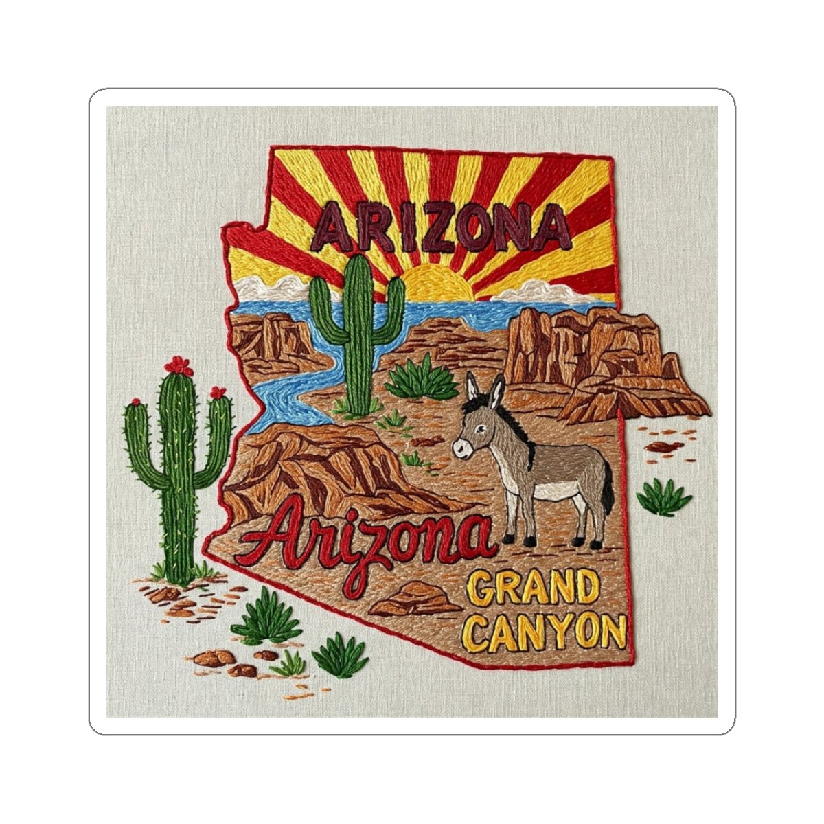 Sticker Arizona State 48 Grand Canyon Home