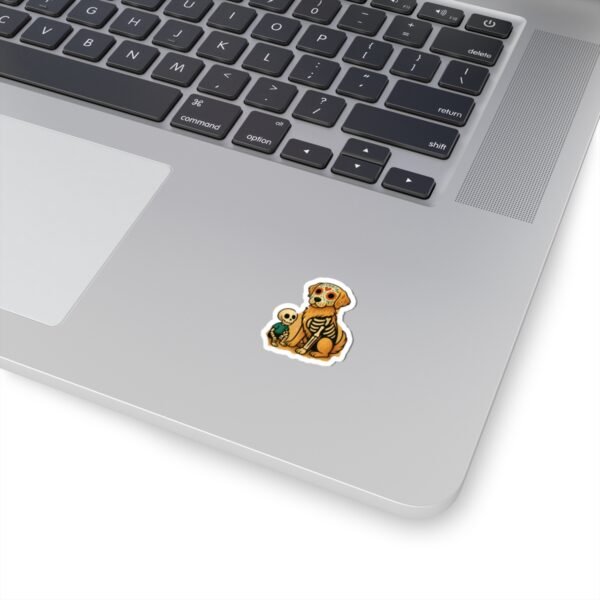 Cute Dog & Skeleton Kiss-Cut Stickers, Perfect for Halloween, Dog Lovers, Journals, Laptops, & DIY Projects - Image 5