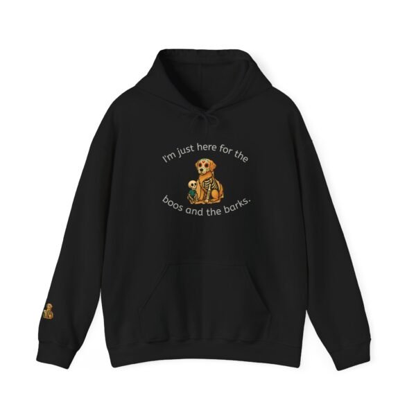 Cozy Pet Lover Hoodie, I'm Just Here for the Boos and the Barks, Cute Dog Sweatshirt, Animal Lover Gift, Fall Fashion - Image 5